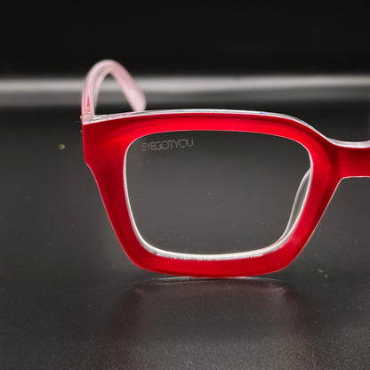 parker rx. (red w/ clear)